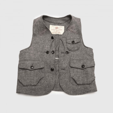 gilet-de-motard-sans-manche-en-drap-de-laine-gris