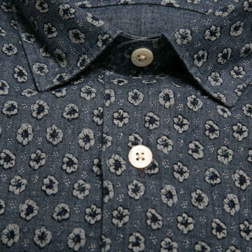 chemise-coton-motif-fleurs-manches-longues-pour-homme-detail-tissu