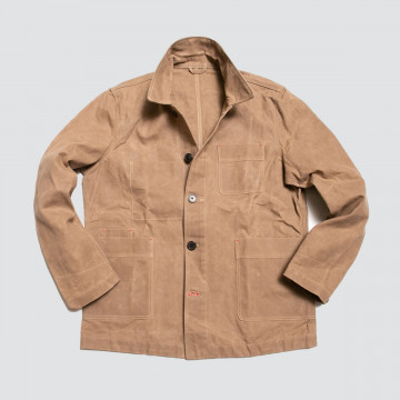 Worker Oiled Beige Jacket