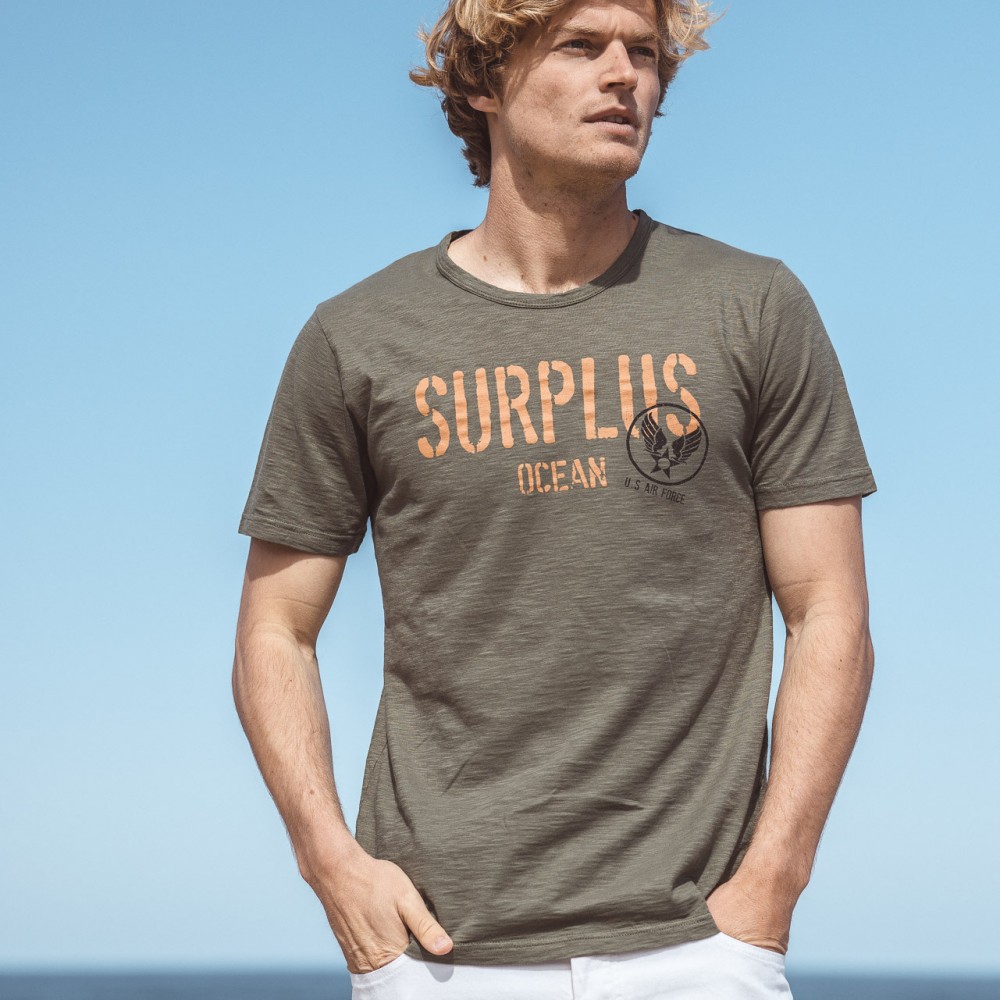 tee-shirt-kaki-en-coton-biologique-impression-ocean-surplus-pour-homme