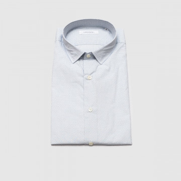 chemise-blanche-en-coton-motif-rond-homme