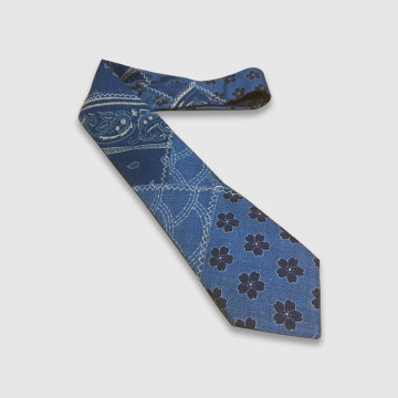 cravate-patchwork-bleu