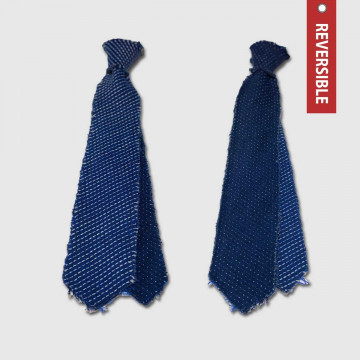 cravate-reversible-bleu-denim-a-points-et-rayures