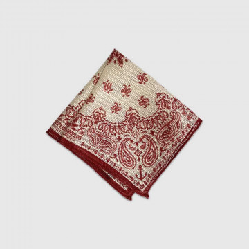 pochette-de-costume-en-soie-ecru-rouge-motifs-floraux