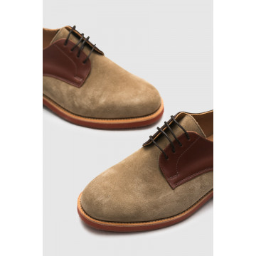 chaussures-derby-buck-en-cuir-et-velours-kaki-et-marron-homme