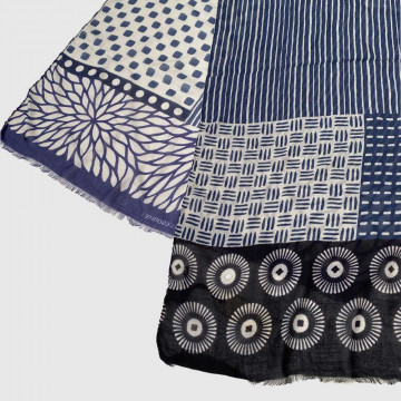 cheche-en-cachemire-bleu-patchwork-pour-homme-et-femme-detail-tissu
