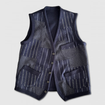 The Perfect Patch Navy Vest