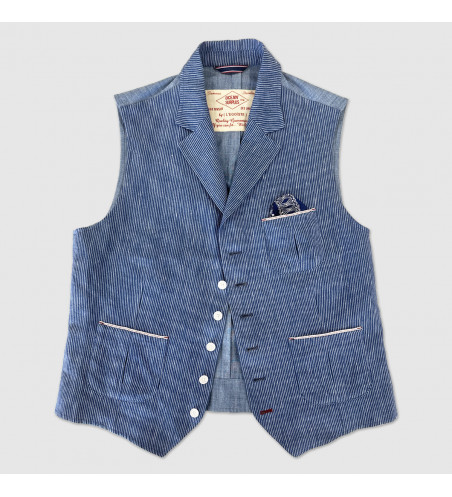 gilet-costume-homme-lin-rayures-ticking-bleues
