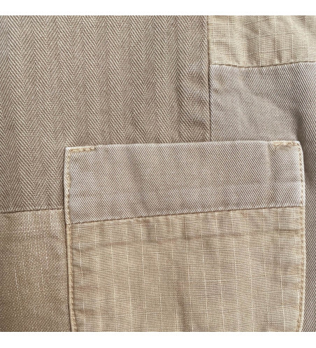 tissu-patchwork-beige-caramel-detail