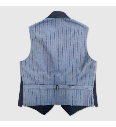 gilet-costume-homme-denim-red-selvedge-col-chale-dos