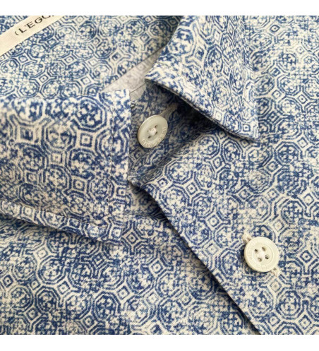 chemise-coton-bleue
