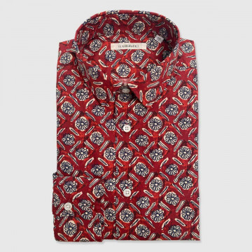 The Milano Shirt Hippie Red