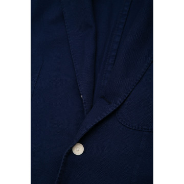 blazer-en-coton-piqué-bleu-marine-detail-tissu